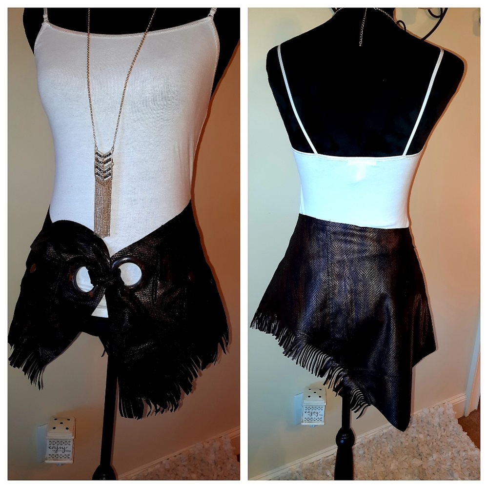 SNAKE SKIN WAIST BELT